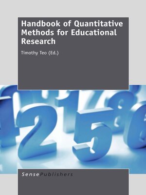 cover image of Handbook of Quantitative Methods for Educational Research